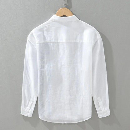 Striped Linen Loose Shirt