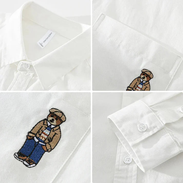 Linen Lapel Pocket Shirt