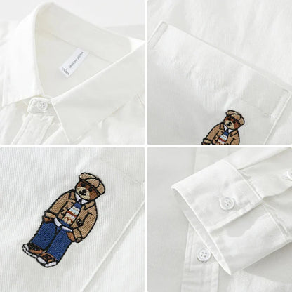 Linen Lapel Pocket Shirt