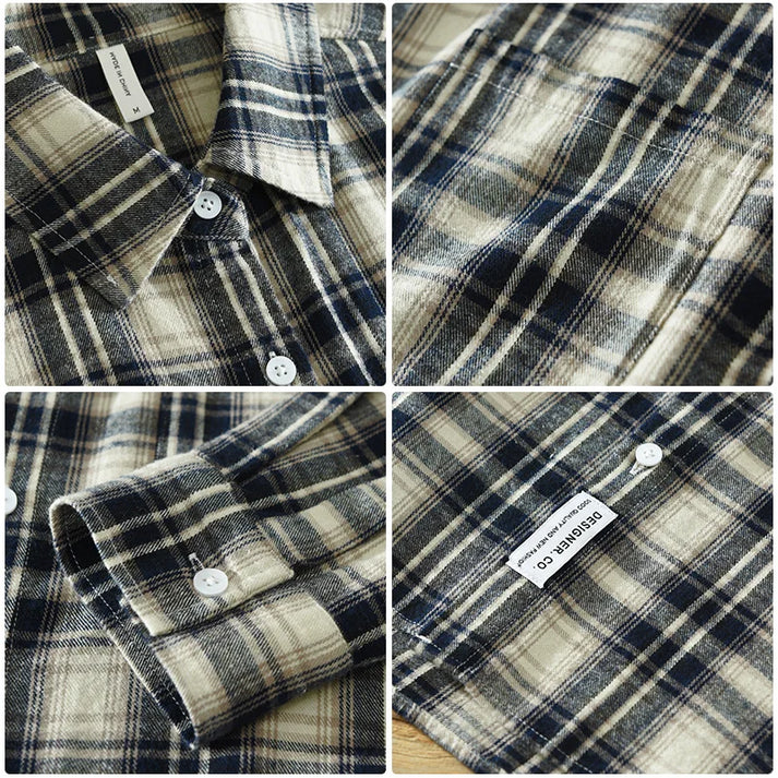 Vintage Checked Cotton Shirt