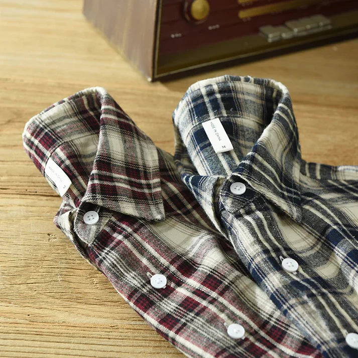 Vintage Checked Cotton Shirt